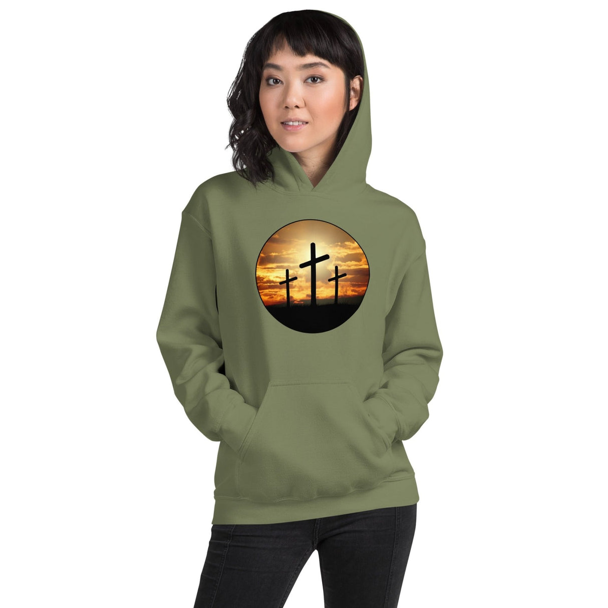 3 Crosses on Calvary Hoodie