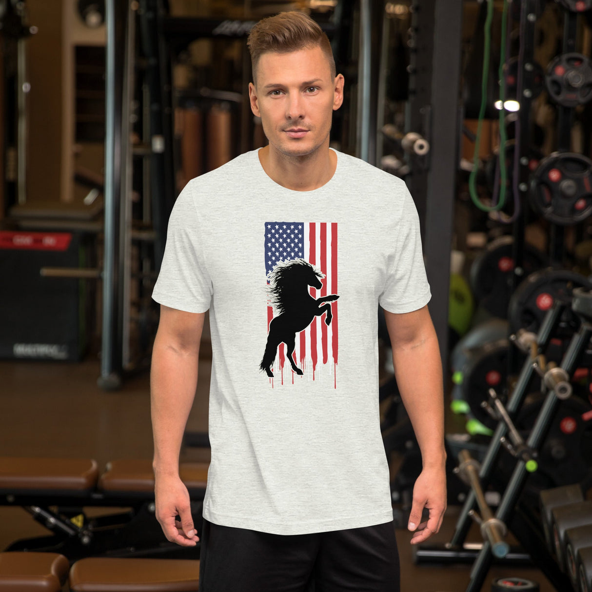 American Flag Horse Shirt