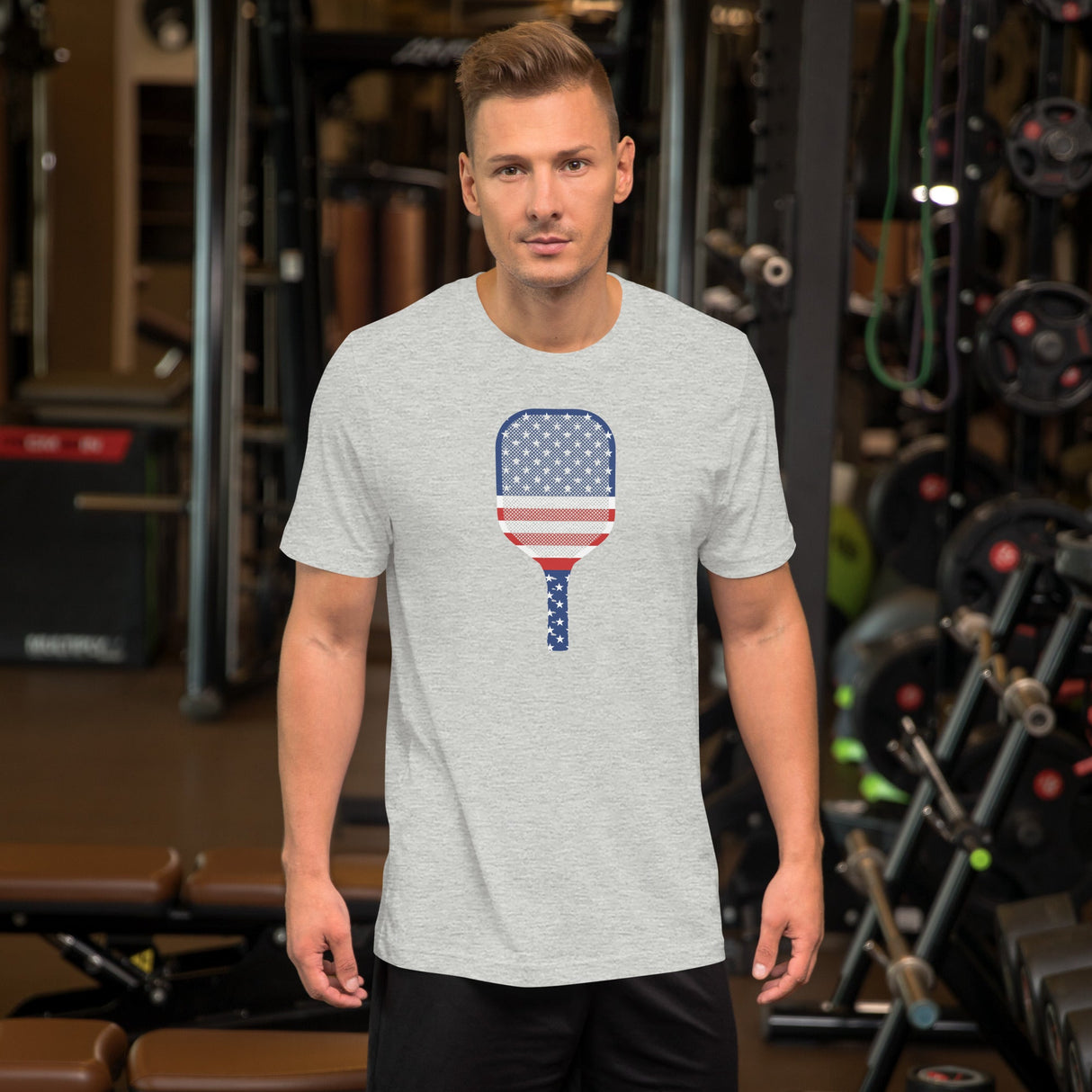 American Flag Pickleball Paddle Shirt