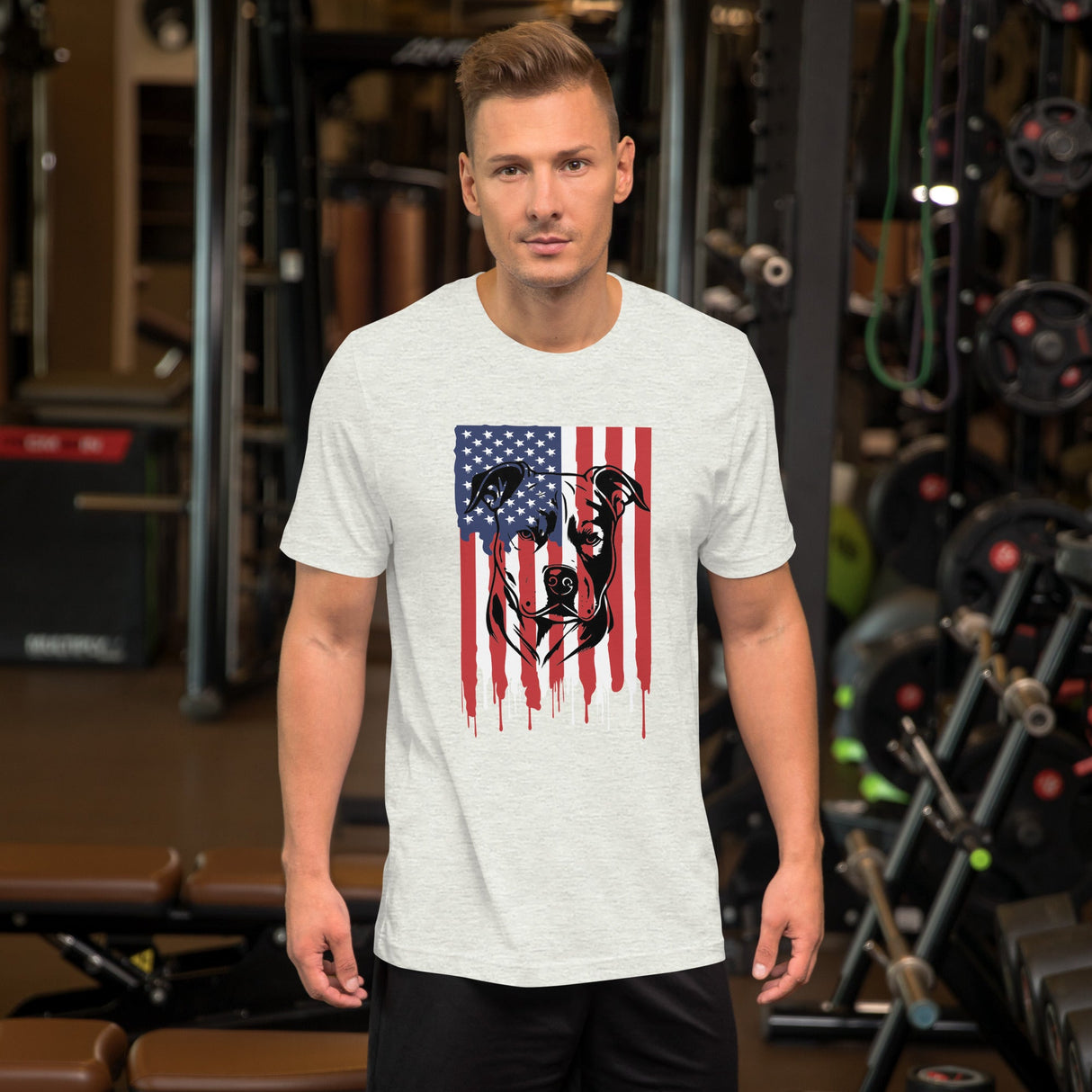 American Flag Pit Bull Shirt