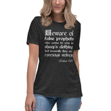 Beware Of False Prophets Matthew 7:15 Women's Shirt