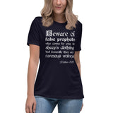 Beware Of False Prophets Matthew 7:15 Women's Shirt