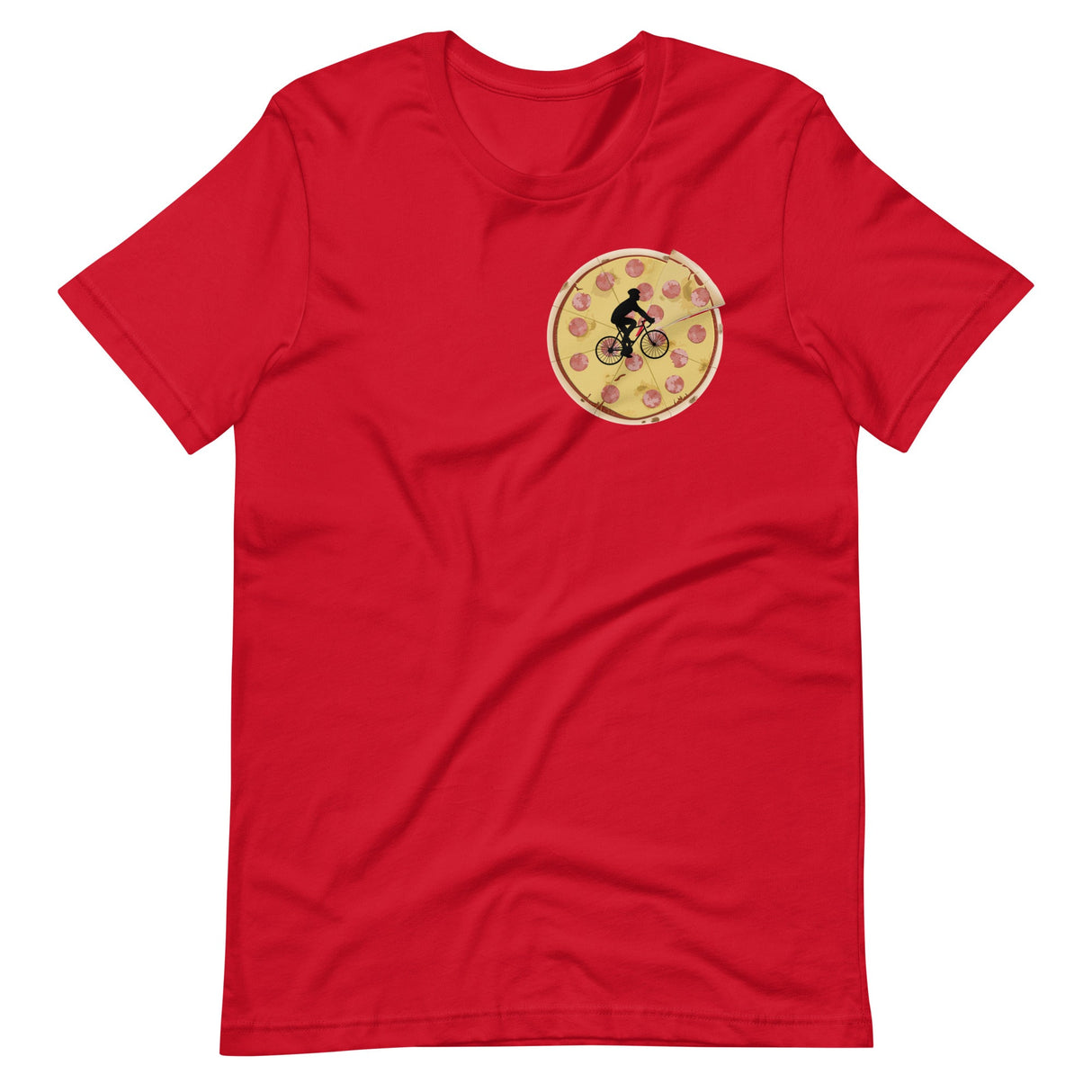 Bike Flying Past The Pizza Moon Shirt