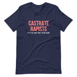 Castrate Rapists Its The Only Way To Be Sure Shirt