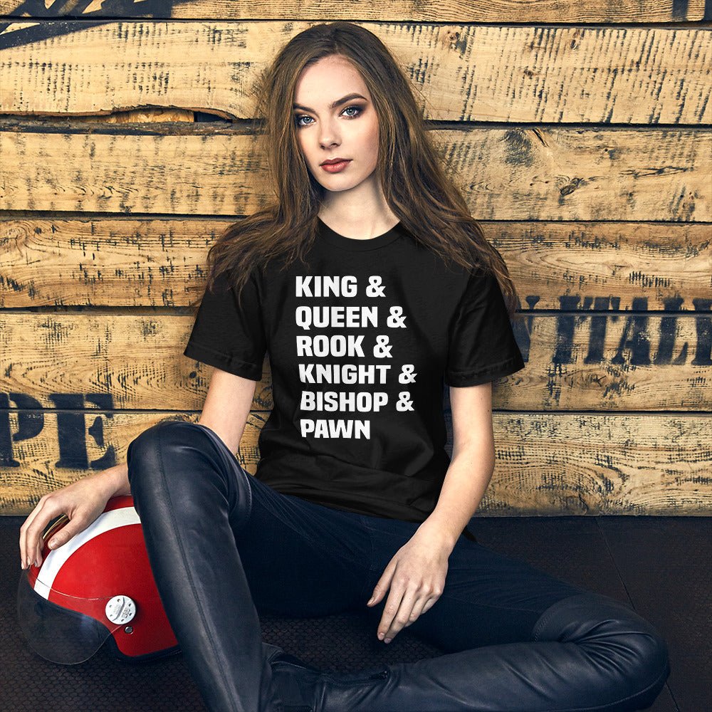 Chess Pieces By Name Shirt