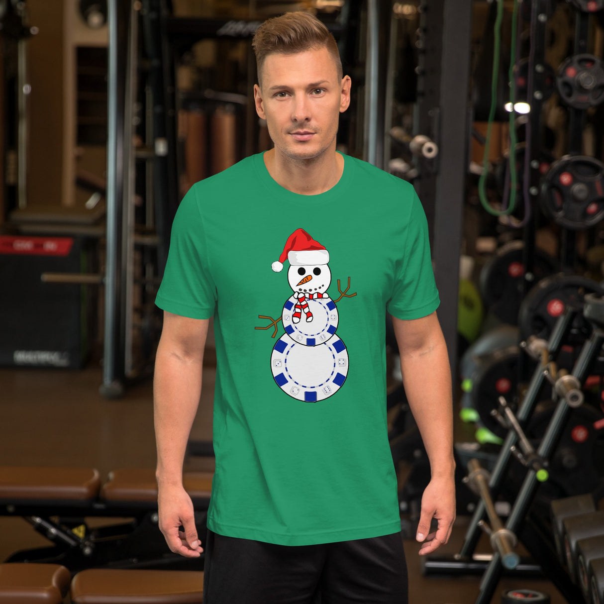 Christmas Poker Snowman Shirt