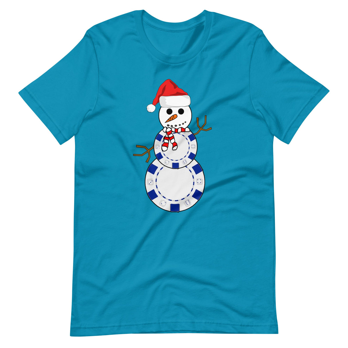 Christmas Poker Snowman Shirt