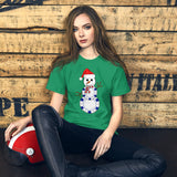 Christmas Poker Snowman Shirt