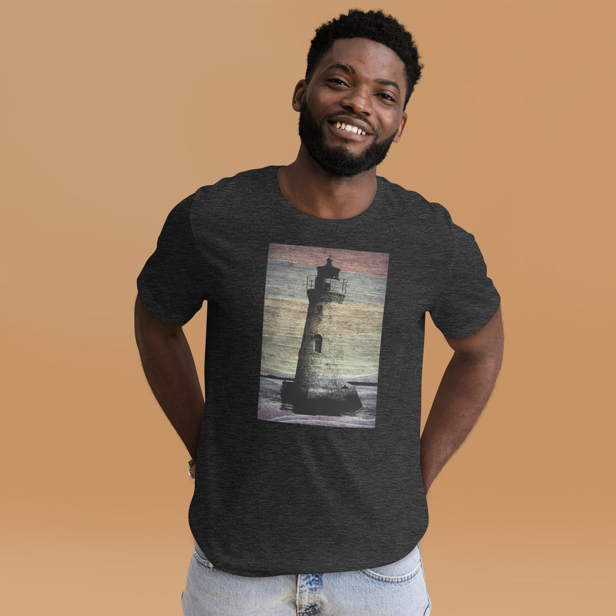 Cockspur Lighthouse Wood Etching Shirt