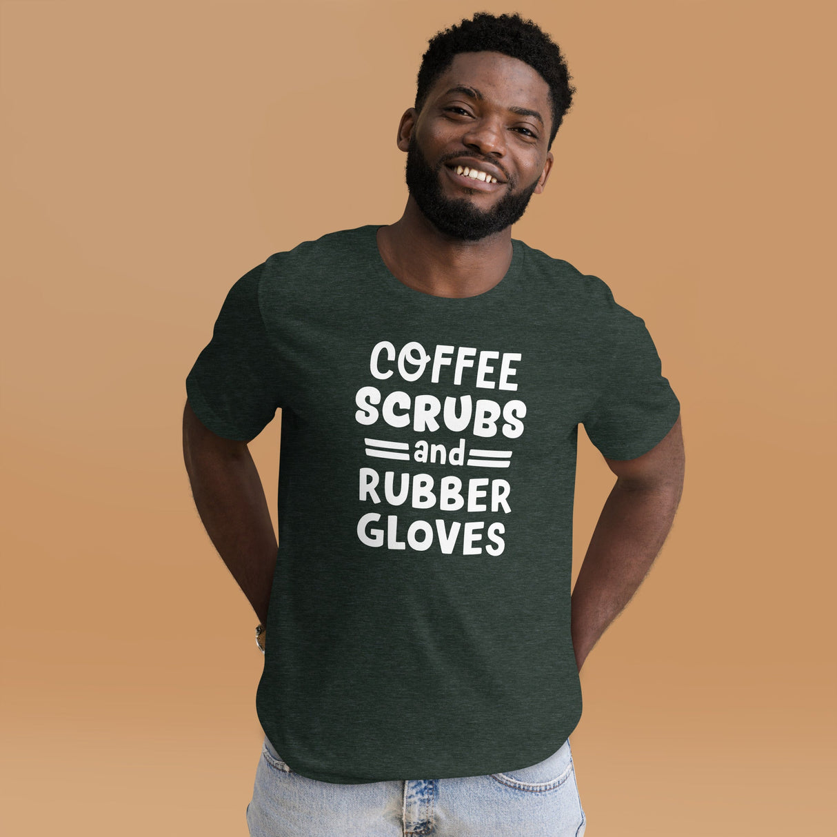 Coffee Scrubs and Rubber Gloves Nurse Shirt