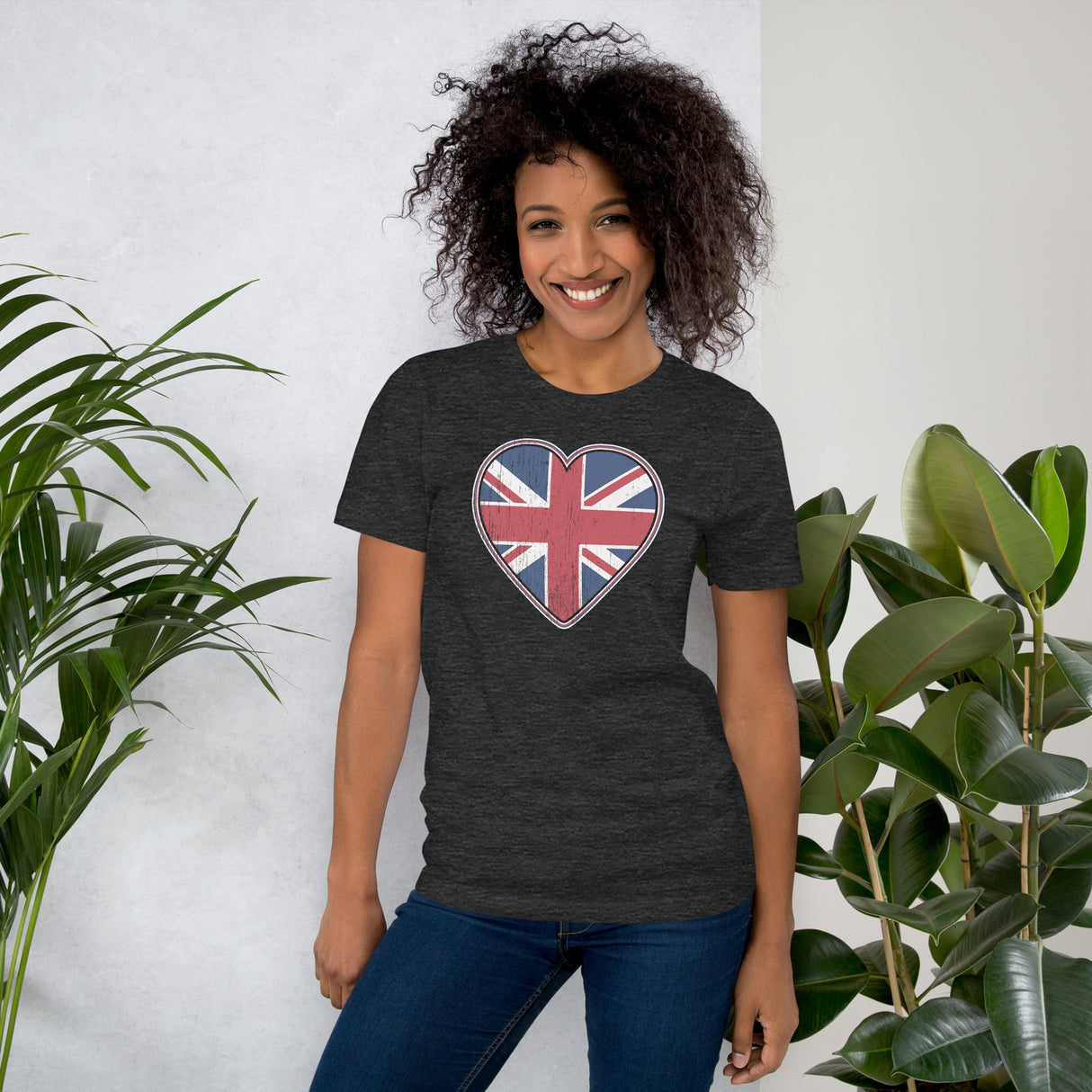 Distressed UK Flag Heart Shirt