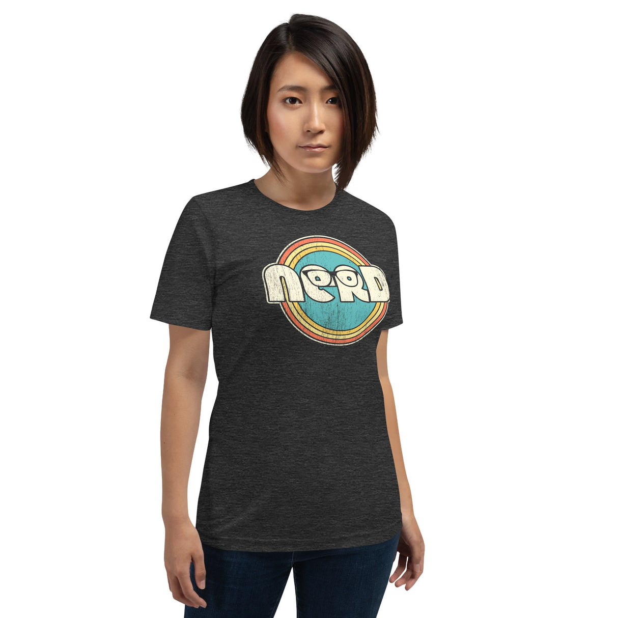 Distressed Vintage Nerd Shirt