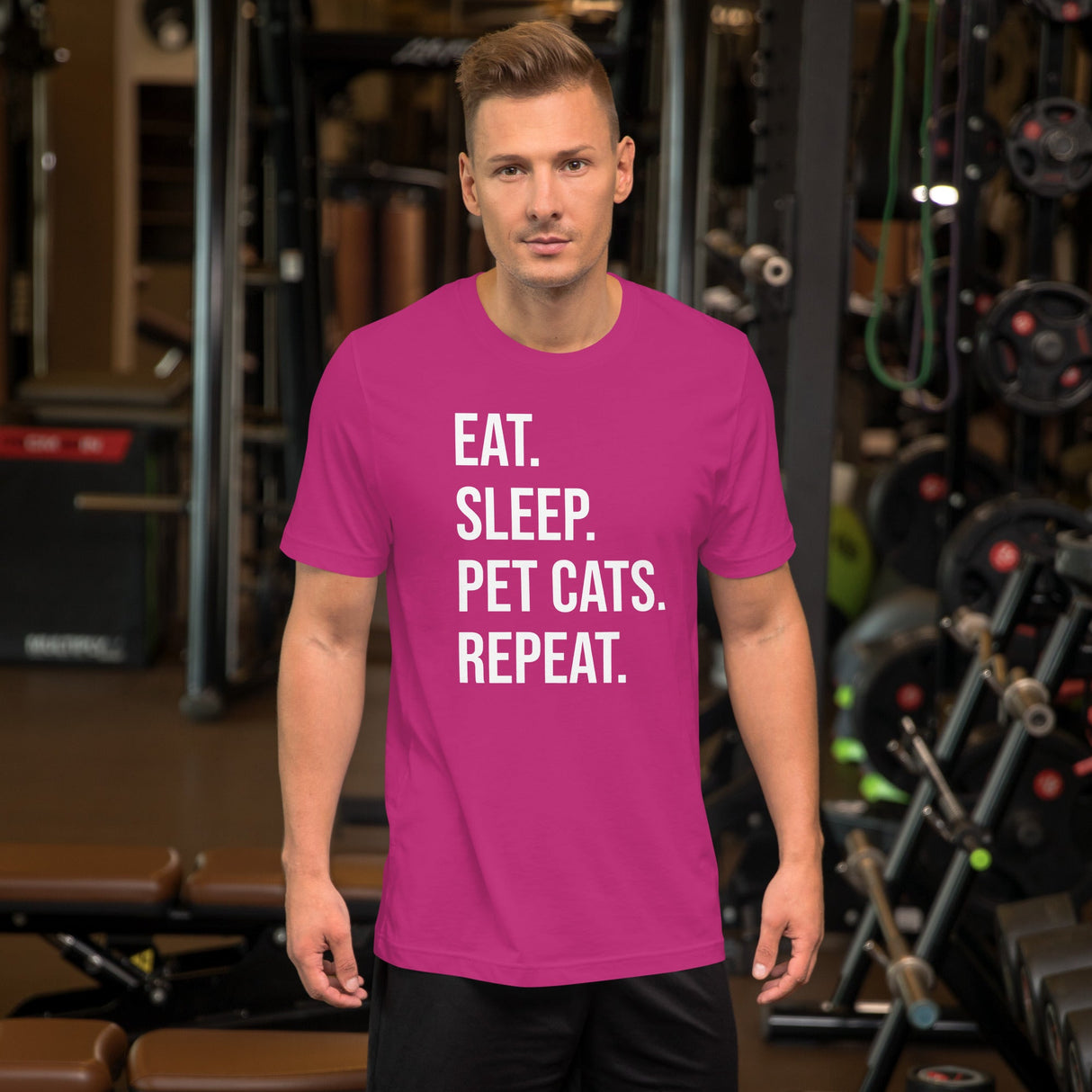 Eat Sleep Pet Cats Repeat Shirt