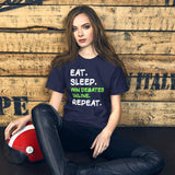 Eat Sleep Win Debates Online Repeat Shirt