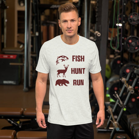 Fish Hunt Run Bear Shirt