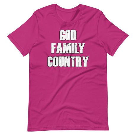 God Family And Country Shirt