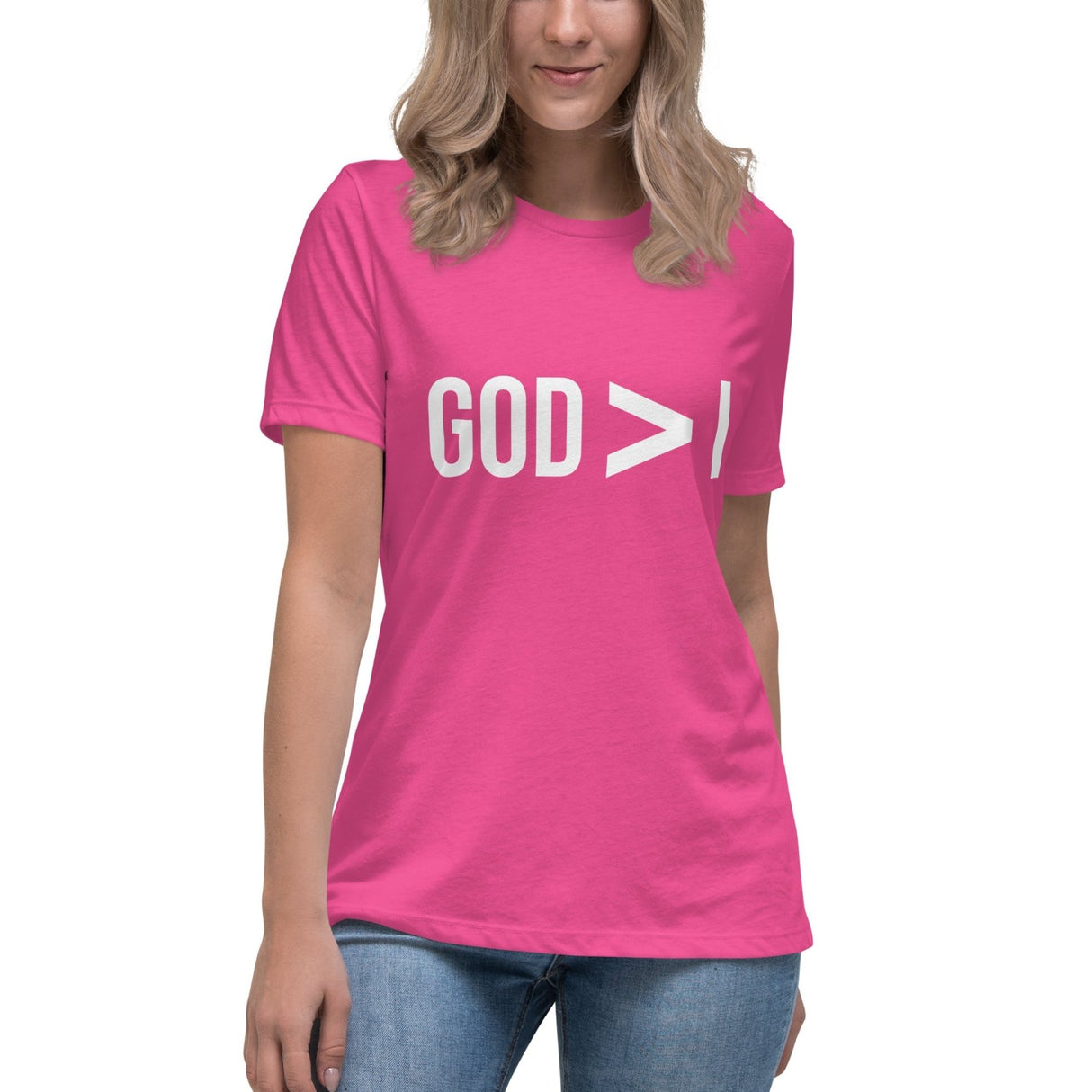 God Is Greater Than I Women's Shirt