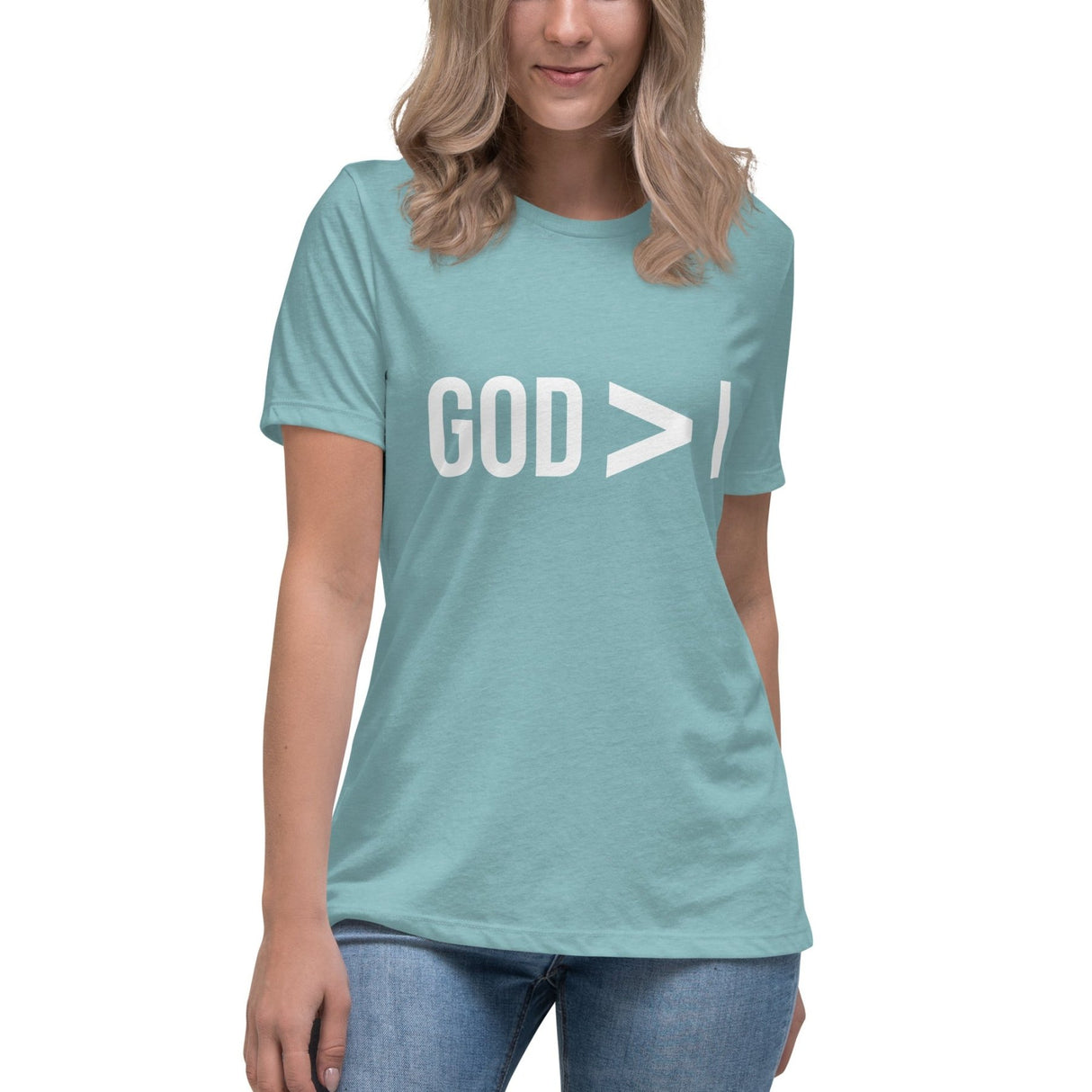 God Is Greater Than I Women's Shirt