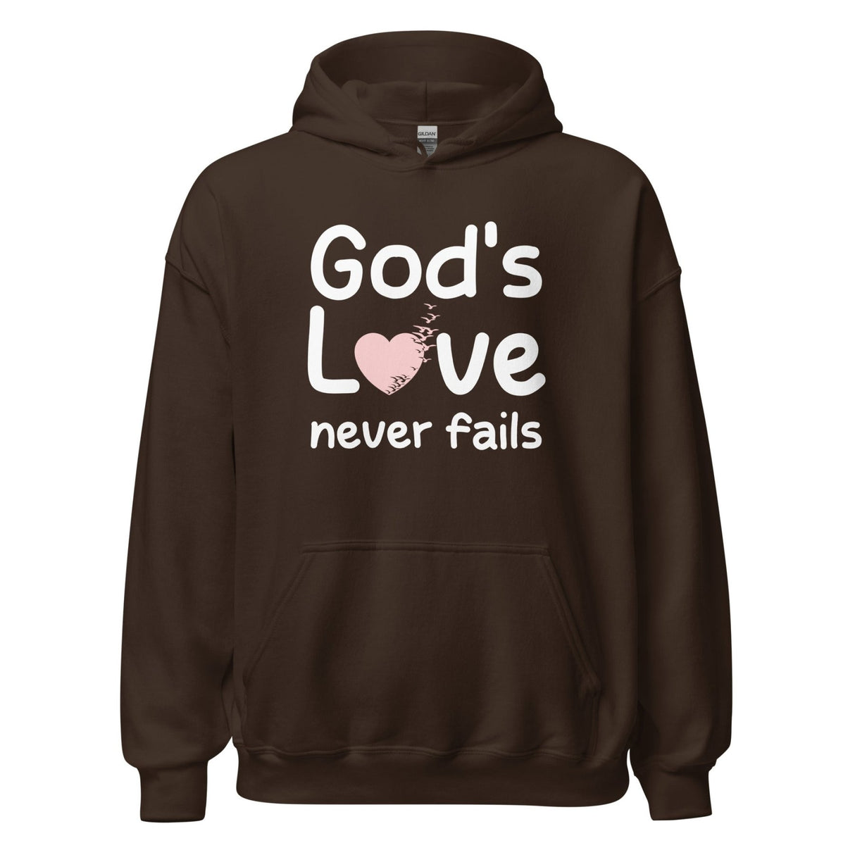 God's Love Never Fails Hoodie