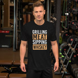 Grilling Meat Sipping Whiskey Shirt