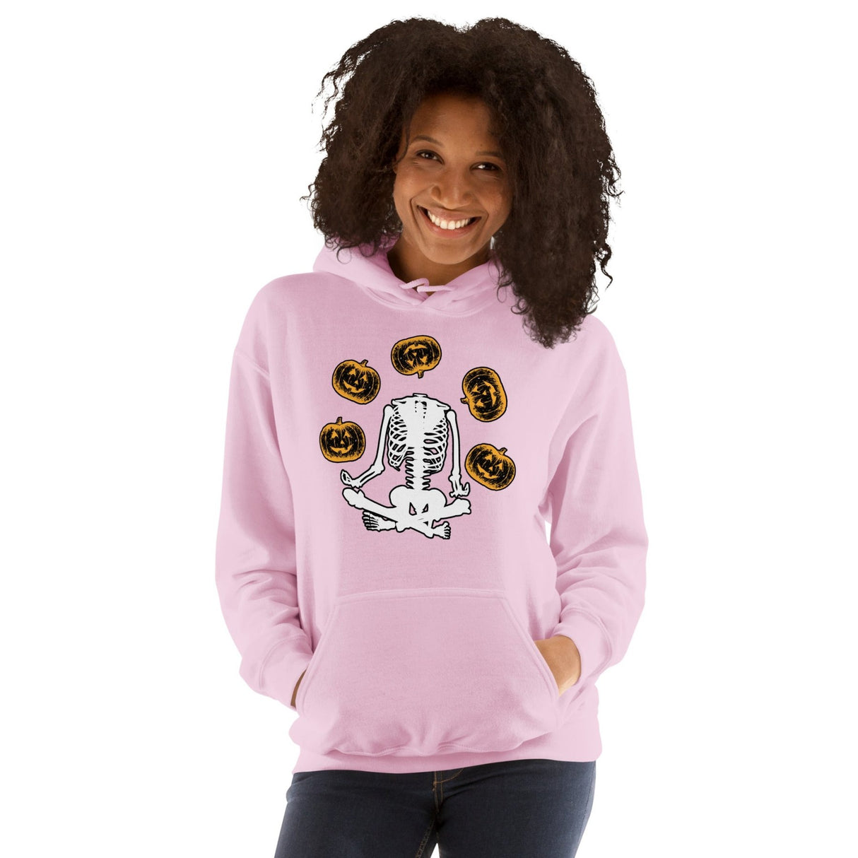 Headless Skeleton Juggling Pumpkins Hoodie