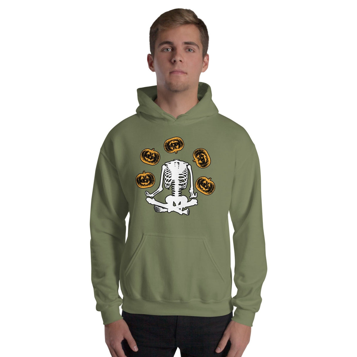 Headless Skeleton Juggling Pumpkins Hoodie