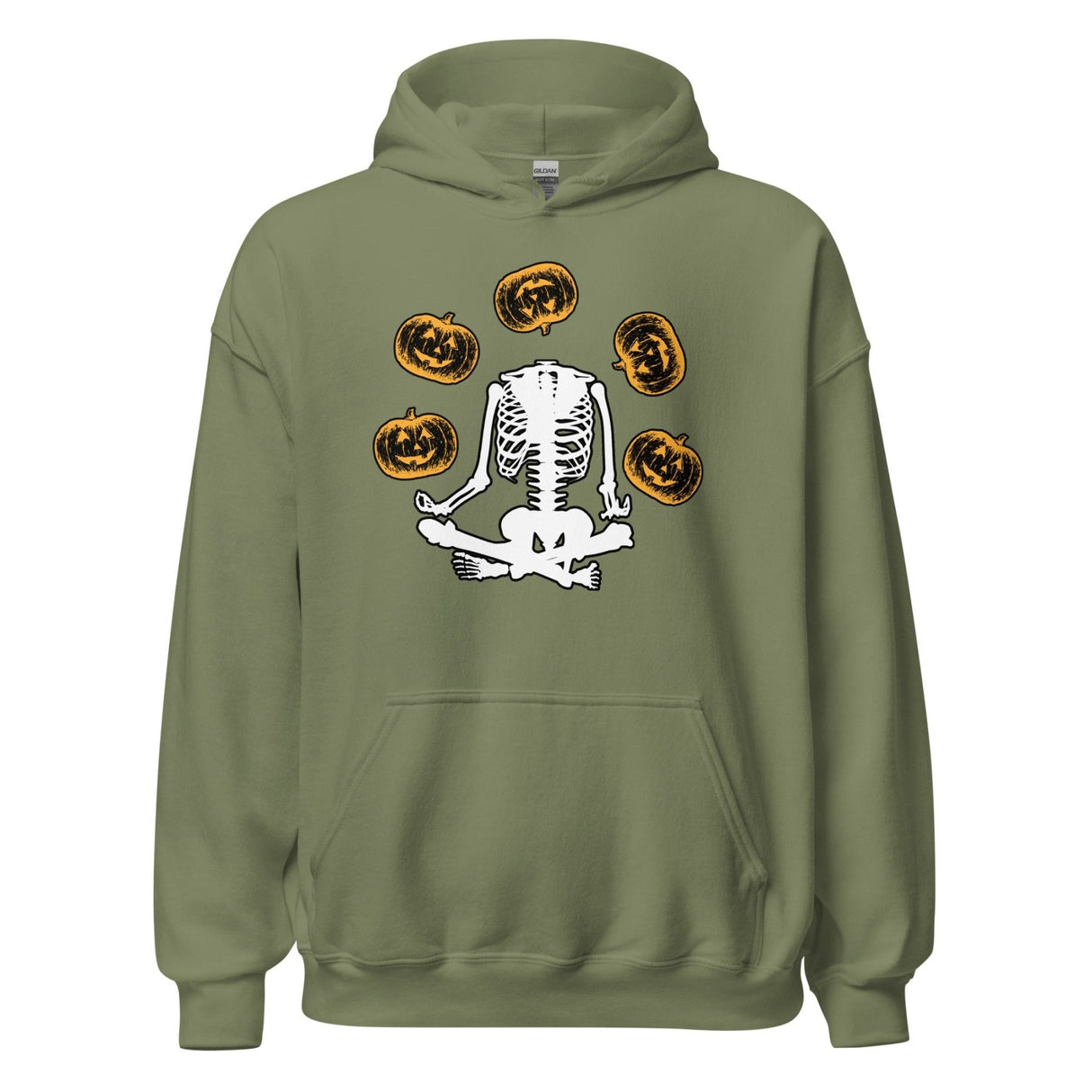 Headless Skeleton Juggling Pumpkins Hoodie