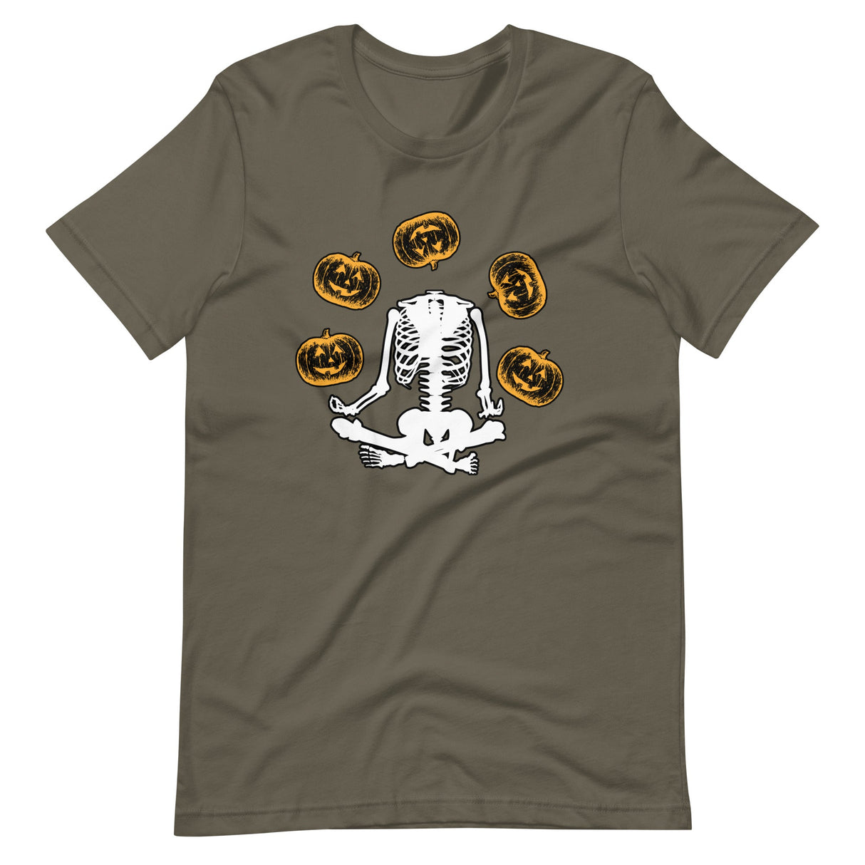 Headless Skeleton Juggling Pumpkins Shirt