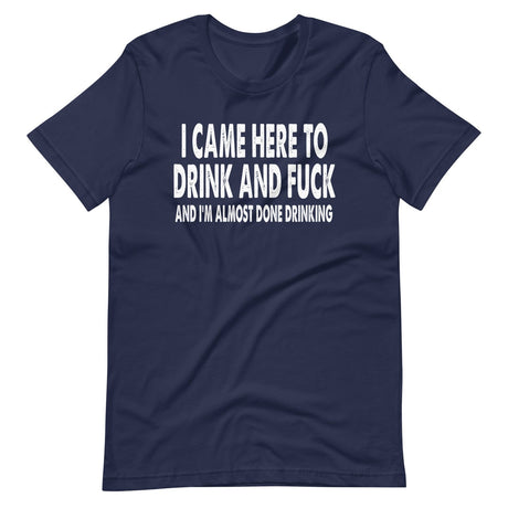 I Came Here To Drink And Fuck Shirt