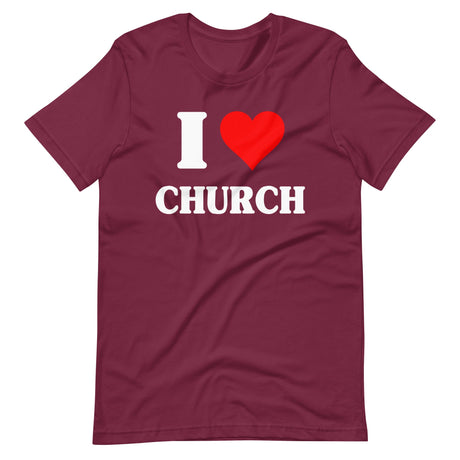 I Love Church Shirt