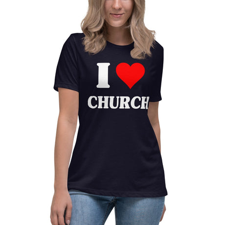 I Love Church Women's Shirt