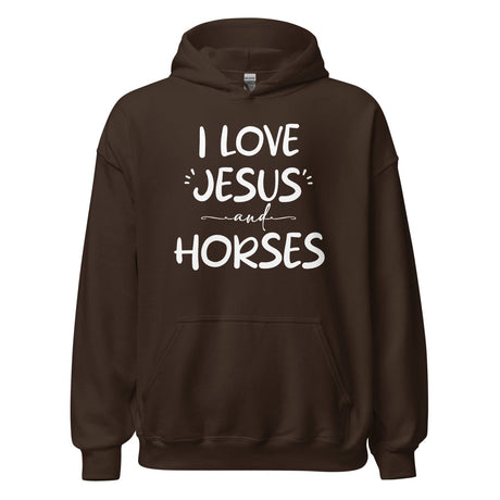 I Love Jesus and Horses Hoodie