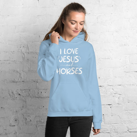 I Love Jesus and Horses Hoodie