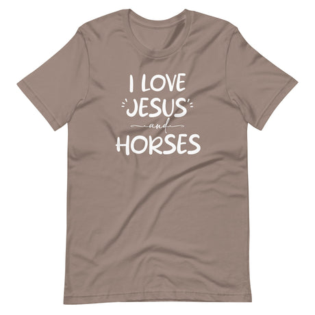 I Love Jesus And Horses Shirt