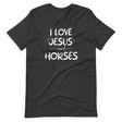 I Love Jesus And Horses Shirt