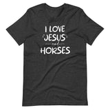 I Love Jesus And Horses Shirt