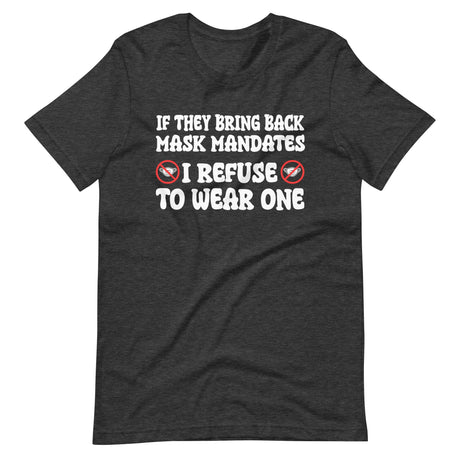 I Refuse To Wear a Mask Shirt