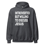 Introverted But Willing to Discuss Jesus Hoodie