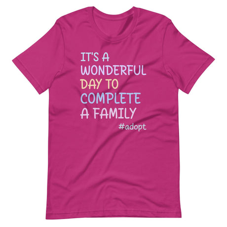 It's a Wonderful Day To Complete a Family Adoption Shirt