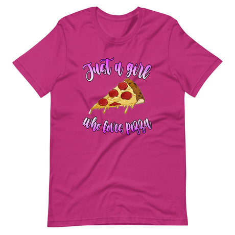 Just A Girl Who Loves Pizza Shirt