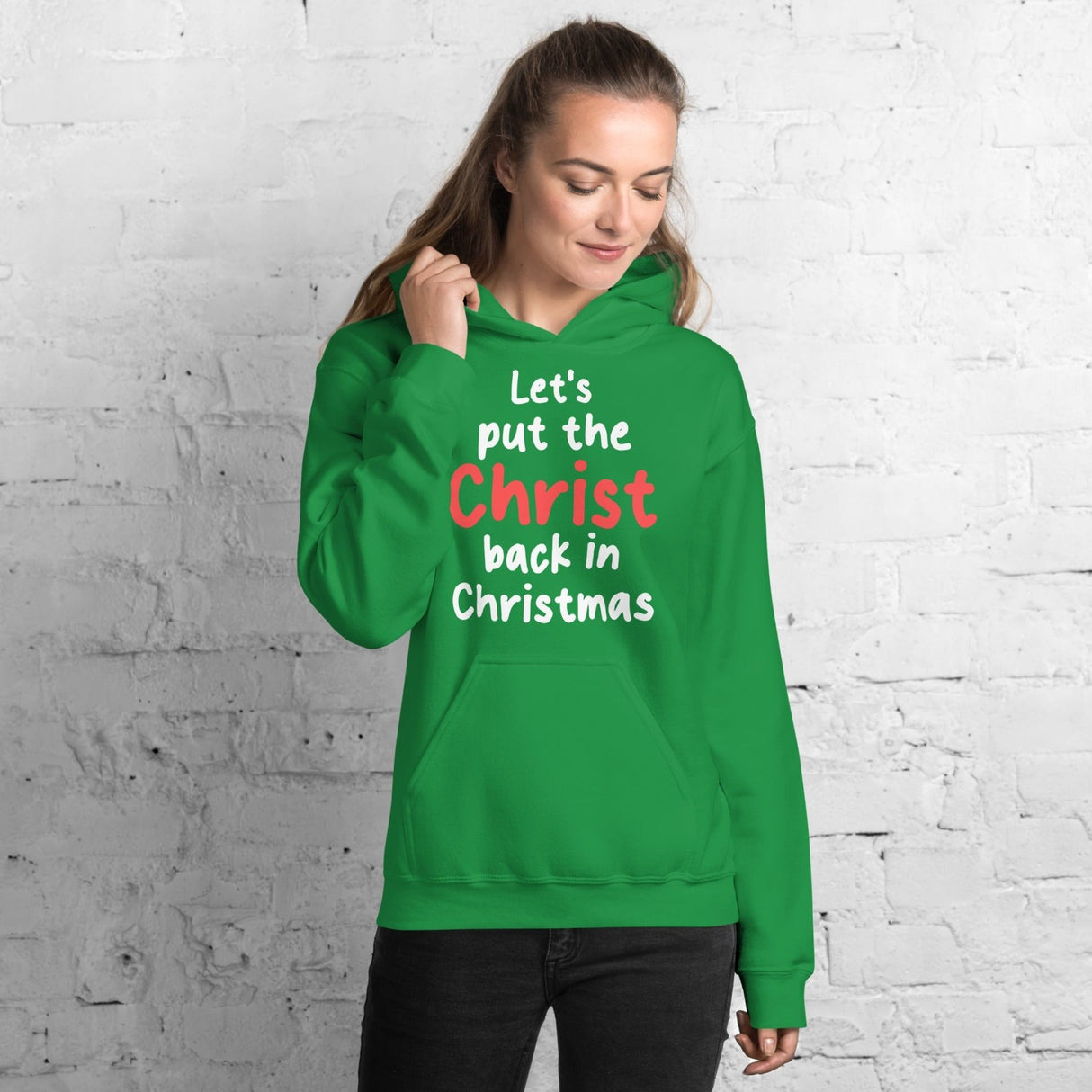 Let's Put The Christ Back in Christmas Hoodie