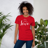 Love Heart Valentines Day Shirt