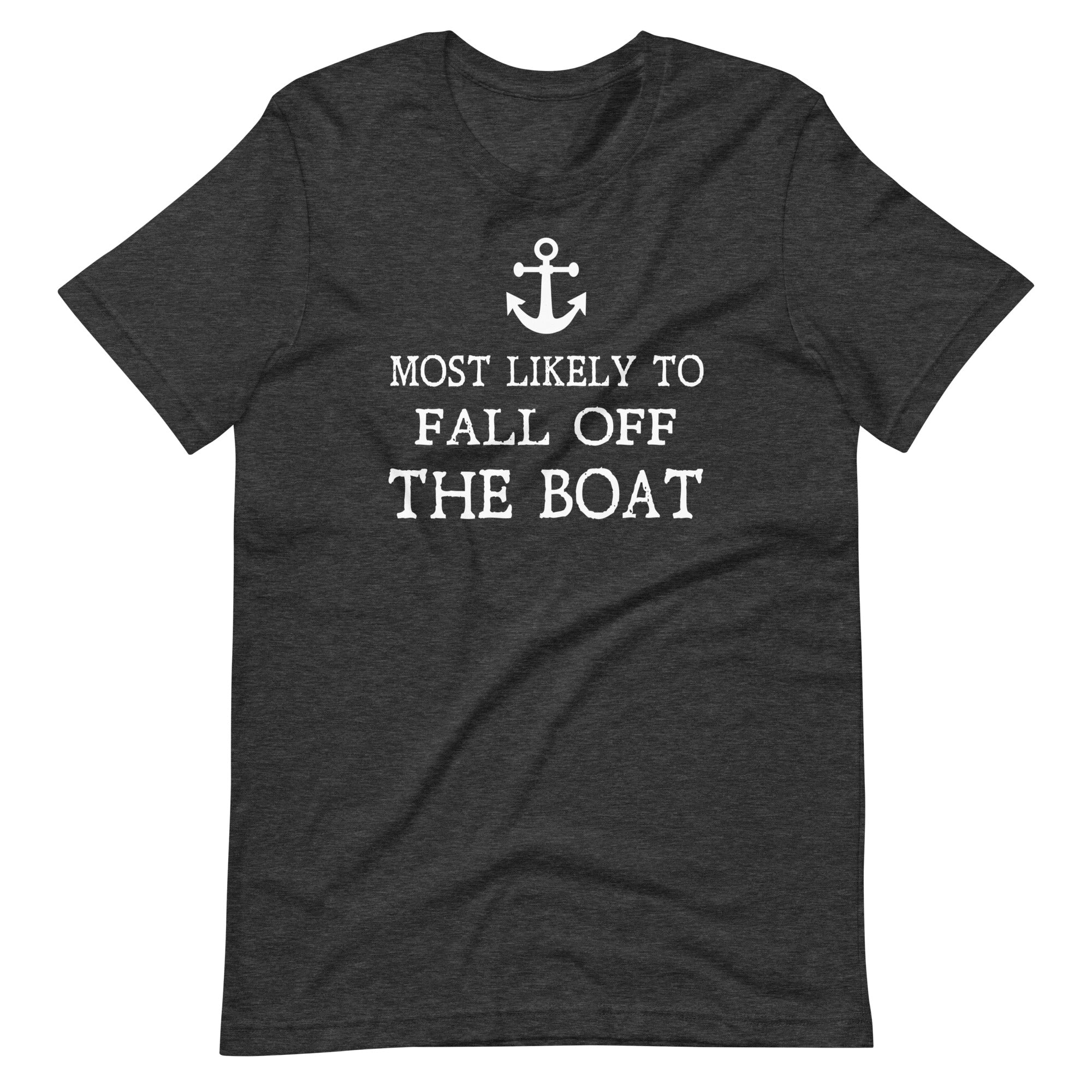 Tee Shop USA Most Likely to Fall Off The Boat Shirt L Kelly