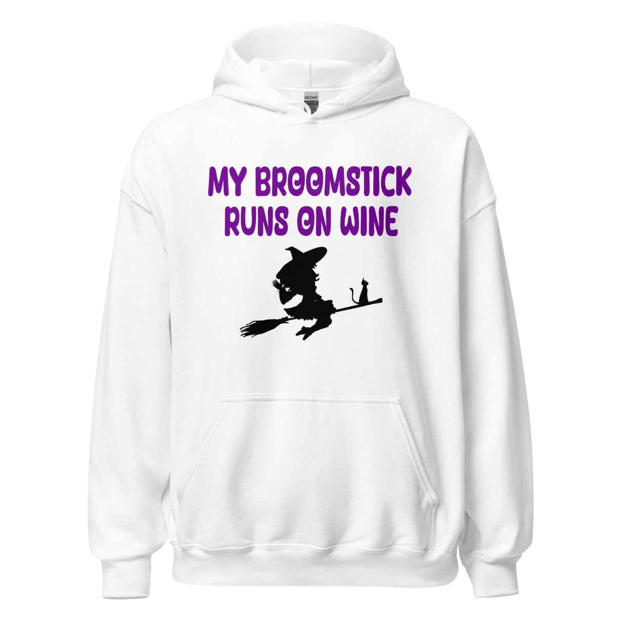 My Broomstick Runs on Wine Hoodie