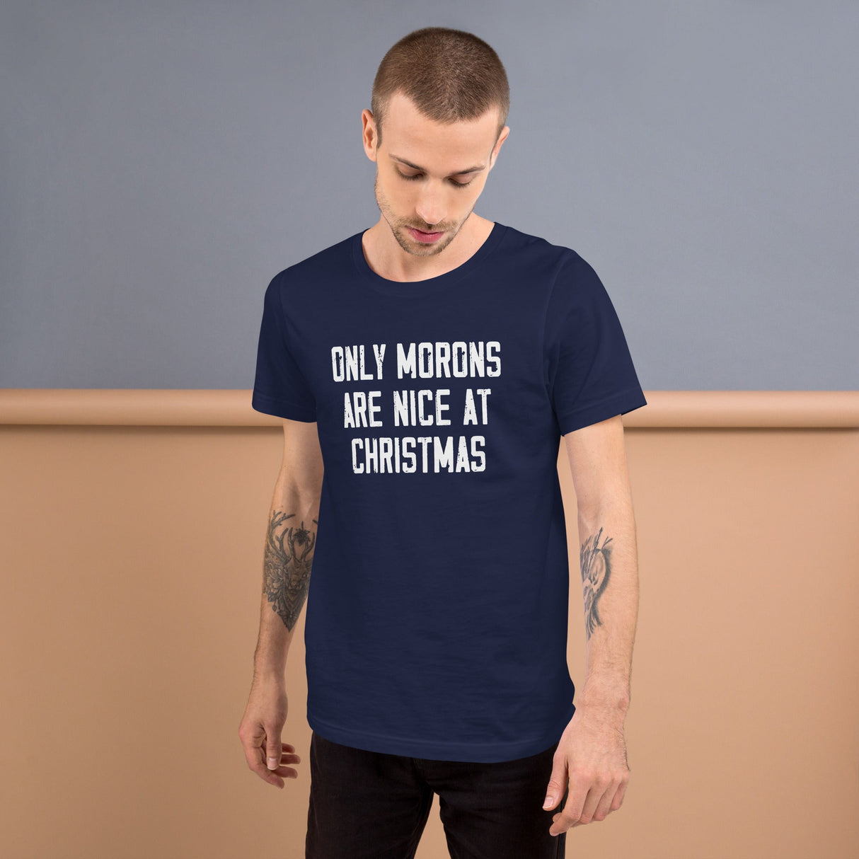 Only Morons Are Nice At Christmas Shirt