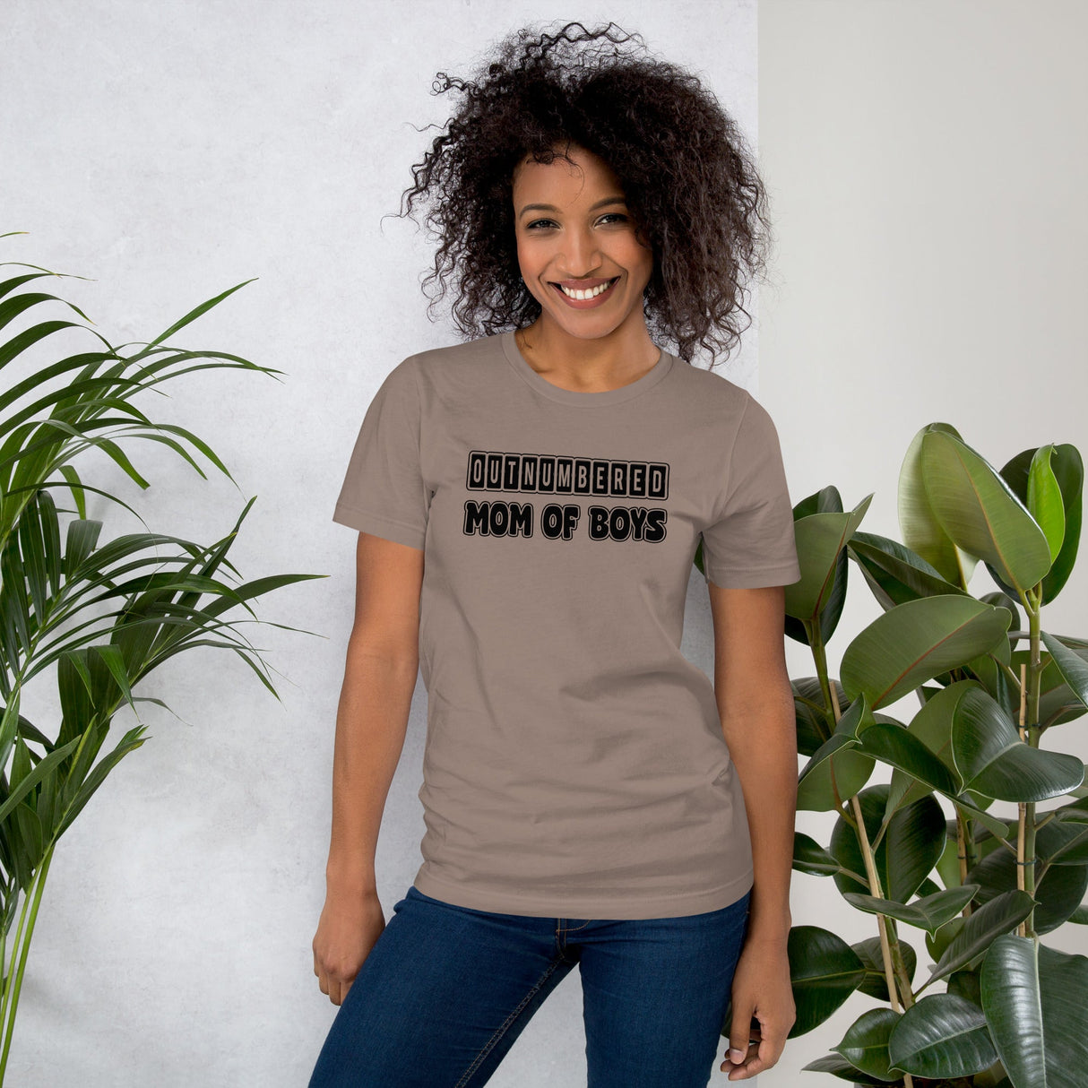 Outnumbered Mom of Boys Shirt