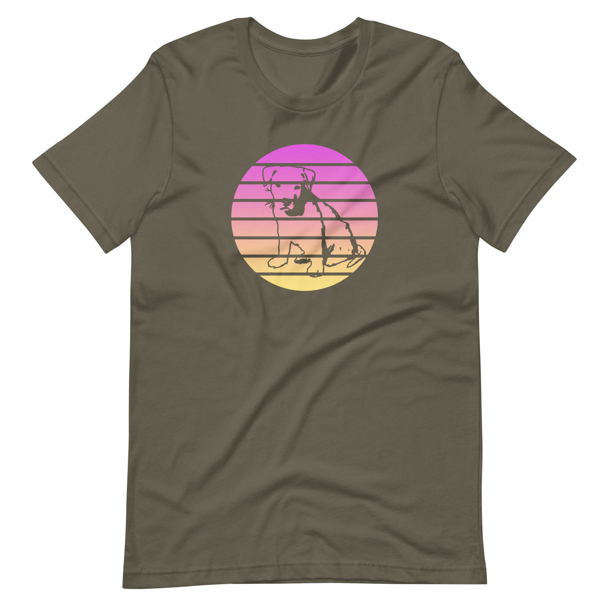 Pit Bull Gradient Circle Shirt