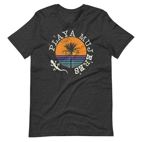 Playa Mujeres Distressed Palm Tree Shirt