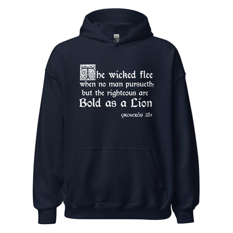 Proverbs 28:1 Hoodie