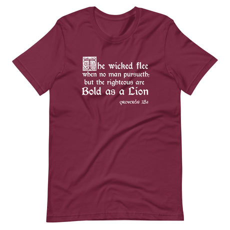 Proverbs 28:1 Shirt